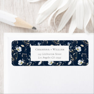 Hochzeitsadressen für Hochzeiten in Navy Blue Eleg