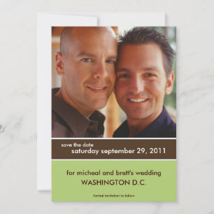 Hochzeitsankündigungen "Save the Date" {Farbblock} Save The Date