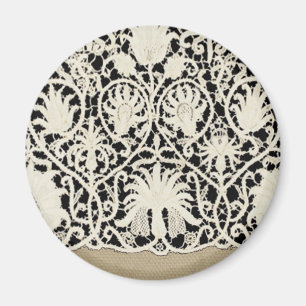 Hochzeitsantike Spitzen Linen Weiße klassische Hüb Magnet