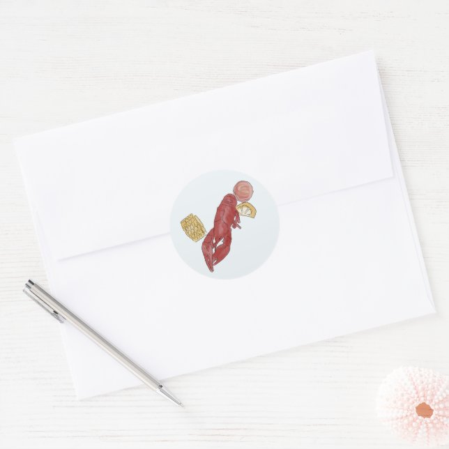Hochzeitsaufkleber Runder Aufkleber (Umschlag)