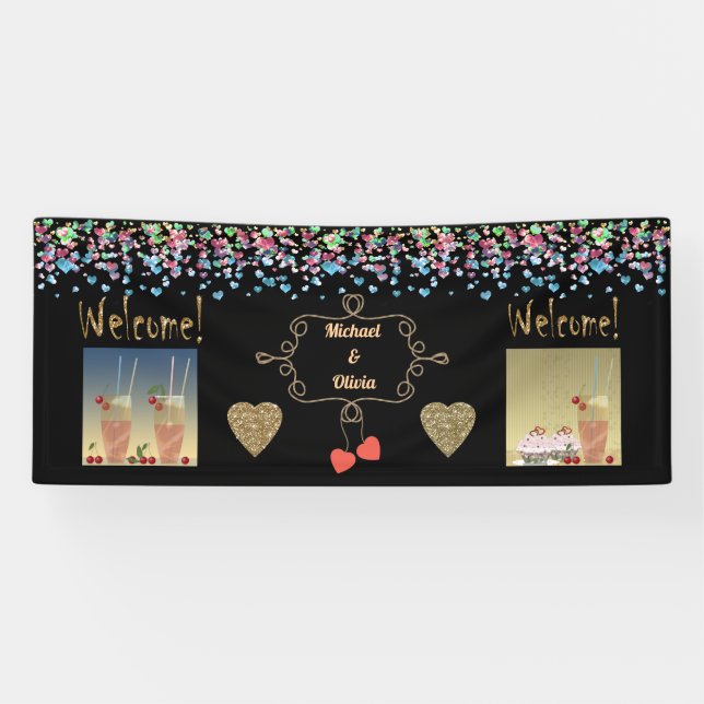 Hochzeitsbanner, Jahrestag, Hochzeit Banner (Horizontal)