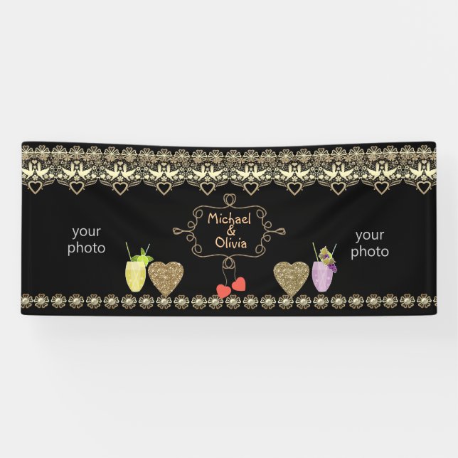 Hochzeitsbanner, Jahrestag, Hochzeit Banner (Horizontal)