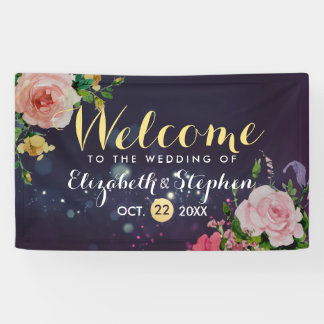 Hochzeitsbanner Lila Sparkle String Light Banner