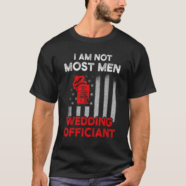 Hochzeitsbeamte planen Flag Internet Ordised Min T-Shirt (Vorderseite)