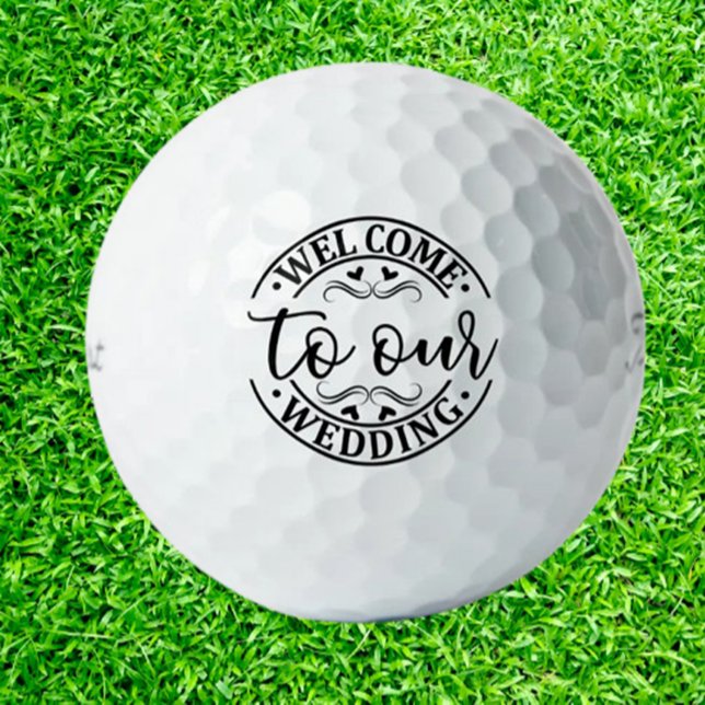  Hochzeitsbegrüßung   Golfball (Welcome to the Celebration – A Special Gift for Our Wedding Party)