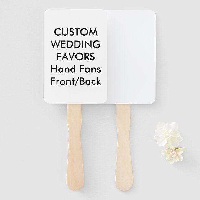 Hochzeitsbenutzerdefinierten Favoriten-HAND-FANS - Fächer (Vorne und Hinten)