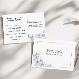 Hochzeitsbestätigung Postkarte aus der Blumenliste