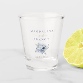 Hochzeitsblaue Rose Schnapsglas