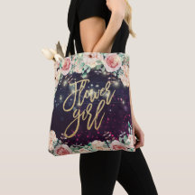 Hochzeitsblume Girl Floral Lila Sparkle Lights