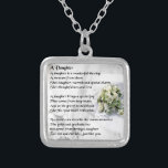 Hochzeitsblumenstrauß   Tochter-Gedicht Versilberte Kette<br><div class="desc">Ein großes Geschenk für eine Tochter an ihrem Hochzeitstag.</div>