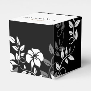 Hochzeitsbox mit Schwarz und Weiß Geschenkschachtel