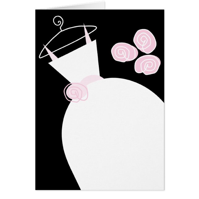 Hochzeitsbraun Rosa Text schwarz Pastellfarben (Vorne)