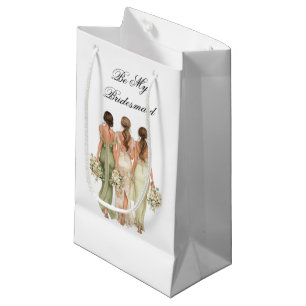 Hochzeitsbrautjungfer-Geschenktasche Kleine Geschenktüte