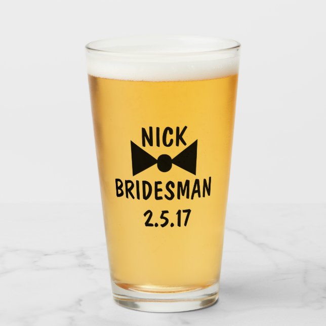 Hochzeitsbriefe Geschenke, Bridesmen Glas (Vorne (Gefüllt))
