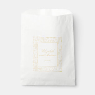 Hochzeitsbuch aus Gold Lace Geschenktütchen