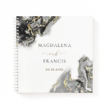 Hochzeitsbuch aus schwarzem Marmor