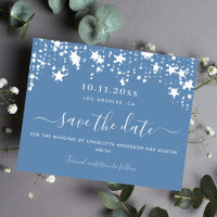 Hochzeitsbudget für Dusty-Blue-Star Save the Date