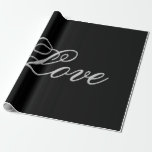 Hochzeitsbühne für Hochzeitsfeiern in Grauschwarz Geschenkpapier<br><div class="desc">Sie können die Schriftart und Farben leicht ändern. Sie können auch Ihr Logo und das Hintergrundbild hinzufügen,  wie Sie möchten.</div>