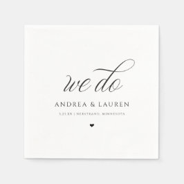 Hochzeitscocktail Napkins Simple Luxury Elegant Serviette
