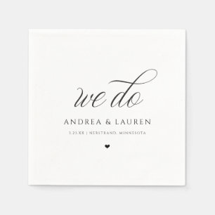 Hochzeitscocktail Napkins Simple Luxury Elegant Serviette