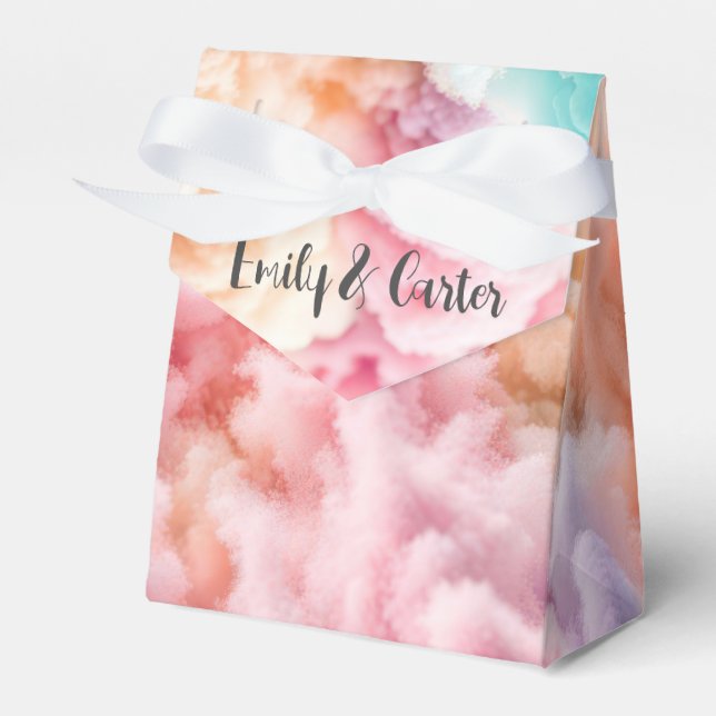 Hochzeitscotton Candy Abstrakt Geschenkschachtel (Vorderseite)