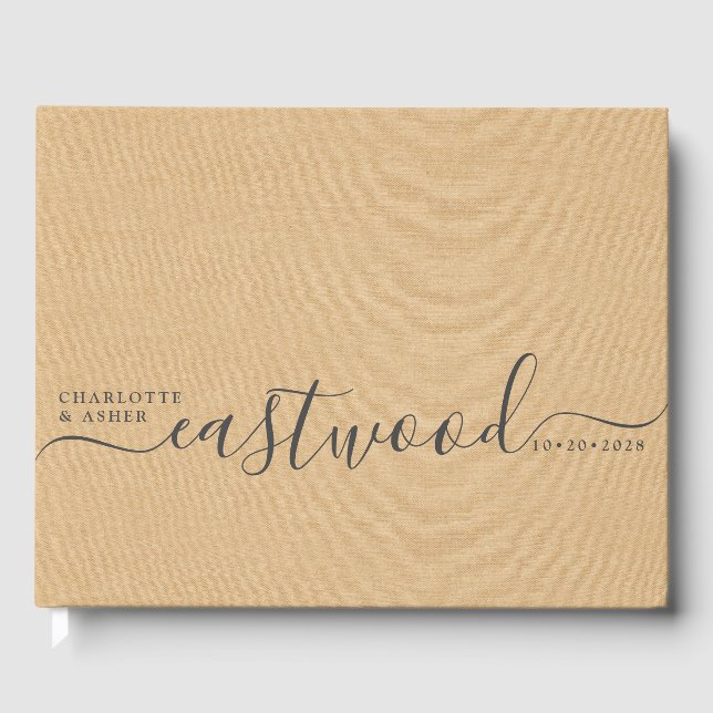 Hochzeitscreme Gästebuch (Vorderseite)