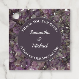 Hochzeitsdanken Gem Lila Amethyst Gemstone Geschenkanhänger