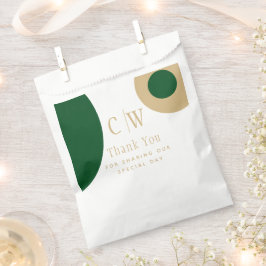 Hochzeitsdanken Ihnen Emerald Green Gold Geschenk Geschenktütchen