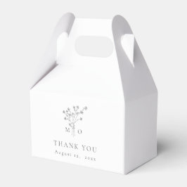 Hochzeitsdanken Sie bevorzugen Box einfache Bouque Geschenkschachtel