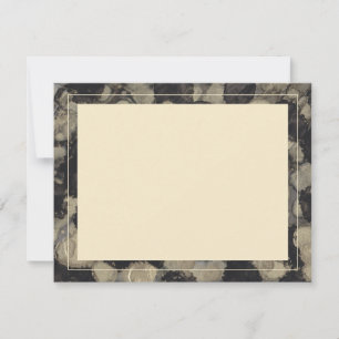 Hochzeitsdanken Sie Card Shades of Golds and Black Dankeskarte