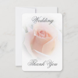Hochzeitsdanken Sie Karte Pfirsichfarben Rosenknos