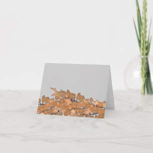 Hochzeitsdanken Sie Notizen Karten mit Blätter