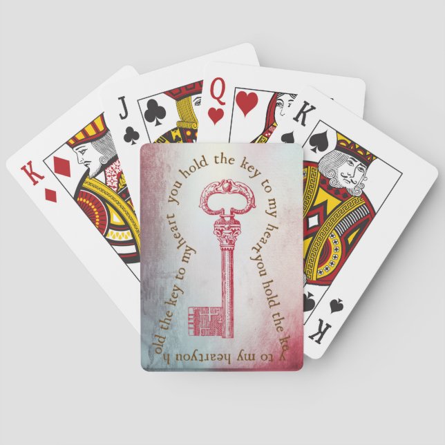 Hochzeitsdeck der Kartenspiele-Favoriten Spielkarten (Rückseite)