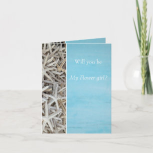 Hochzeitsdesign am Meeresstrand Dankeskarte