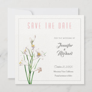 Hochzeitsdesign für Berufliche Blume Save the Date Einladung