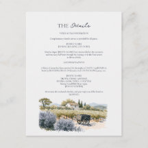 Hochzeitsdetails im Provence-Weingut - Beilage