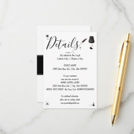 Hochzeitsdetails | Pen & Inkwell | Kleine Details Begleitkarte