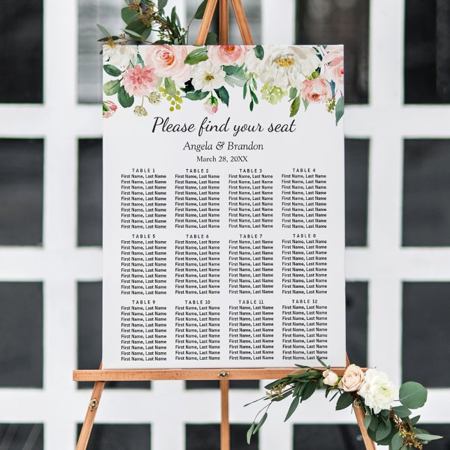 Hochzeitsdiagramm für die Hochzeitskizze im Aquare Poster (Von Creator hochgeladen)