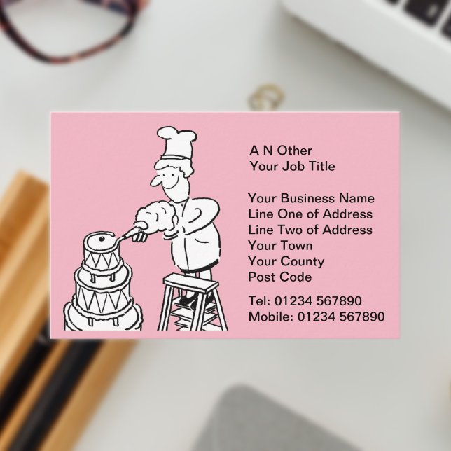 Hochzeitsdienste Visitenkarte (Cake Maker Business Card)