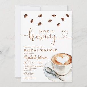 Hochzeitsdusche Einladung mit QR Code für Love Is 