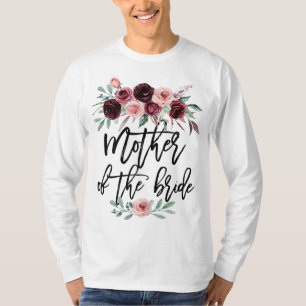Hochzeitsdusche-Geschenk für Brautmutter Mutter de T-Shirt