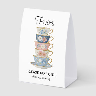 Hochzeitsdusche-Geschenke-Tischschild 'Zeit für Te Tischaufsteller