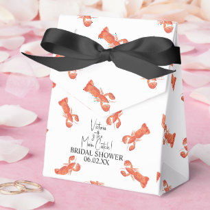 Hochzeitsdusche Handwasserfarbe Hummer Hauptefang Geschenkschachtel
