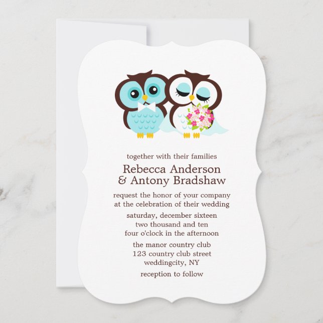 Hochzeitseier Einladung (Vorderseite)