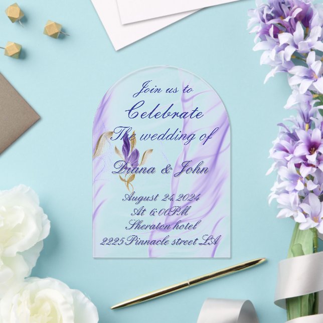Hochzeitseinladung Acryleinladungen (Insitu (Hochzeit))