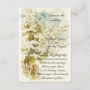 Hochzeitseinladung Apfelblüten Einladung