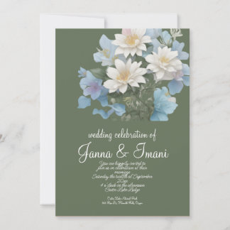 Hochzeitseinladung Blütenpastellblume Einladung