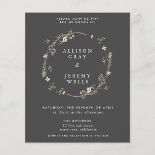 Hochzeitseinladung Budget Flyer