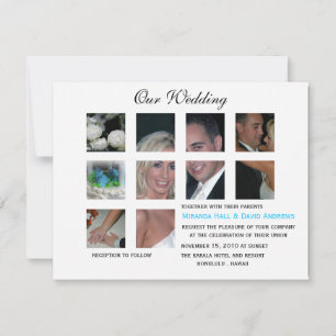Hochzeitseinladung - Collage Einladung