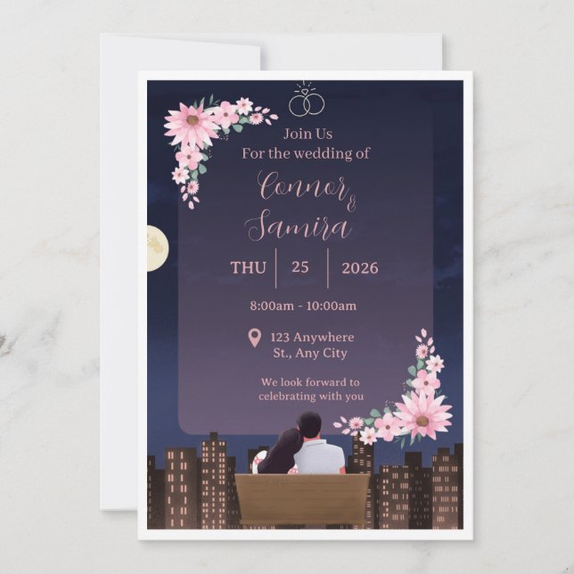 Hochzeitseinladung Einladung (Vorderseite)